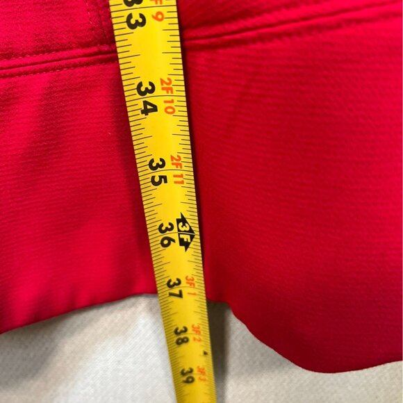 White House Black Market Women Fit & Flare Cocktail Dress Size 6 Red Sleeveless - Picture 6 of 11